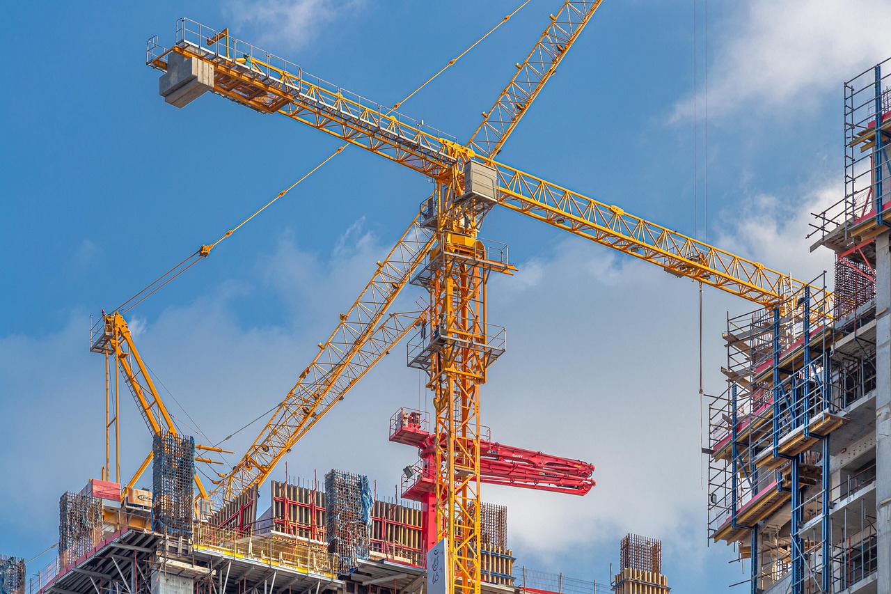 cranes, to build, construction site, building, industry, city, housebuilding, architecture, silhouette, heaven, cityscape, machine, construction crane, project, work, technology, development, construction site, construction site, construction site, construction site, construction site Construction Project