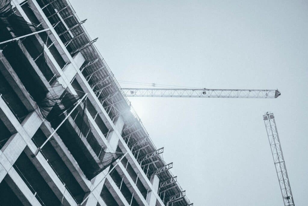 worm view photo of building